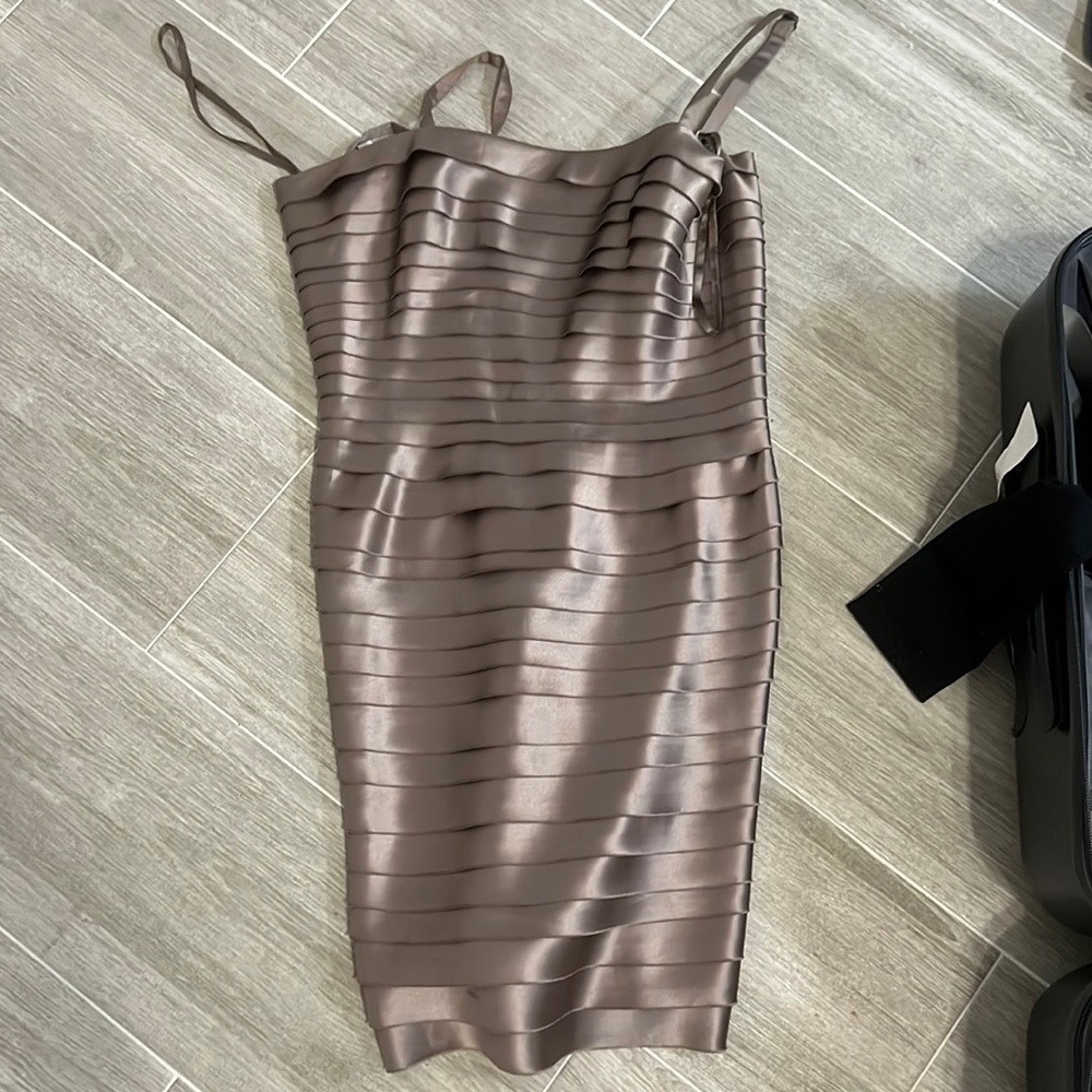 Y2K gold dress